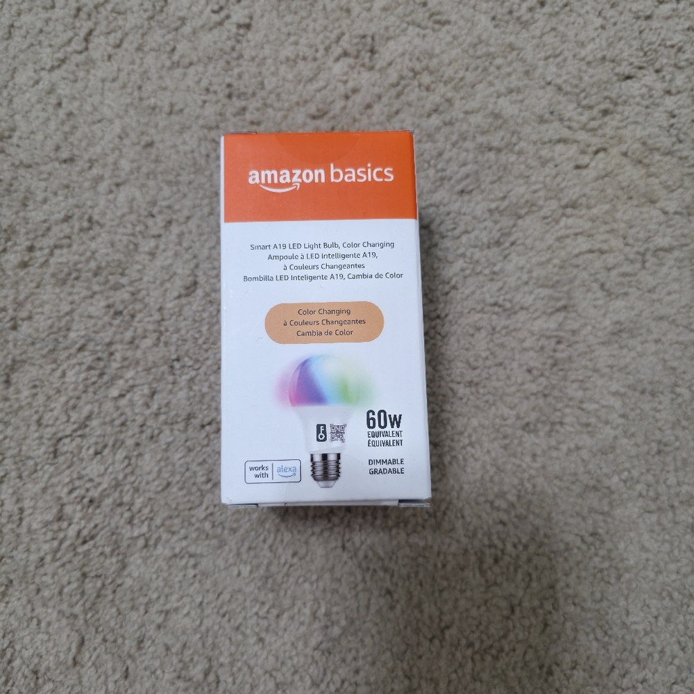 Amazon Basics Color Changing Smart Bulb